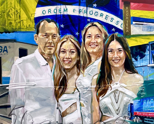 Relatiegeschenk, portret voor een carroseriebedrijf in Brazilë, Bachiega Carrocerieas