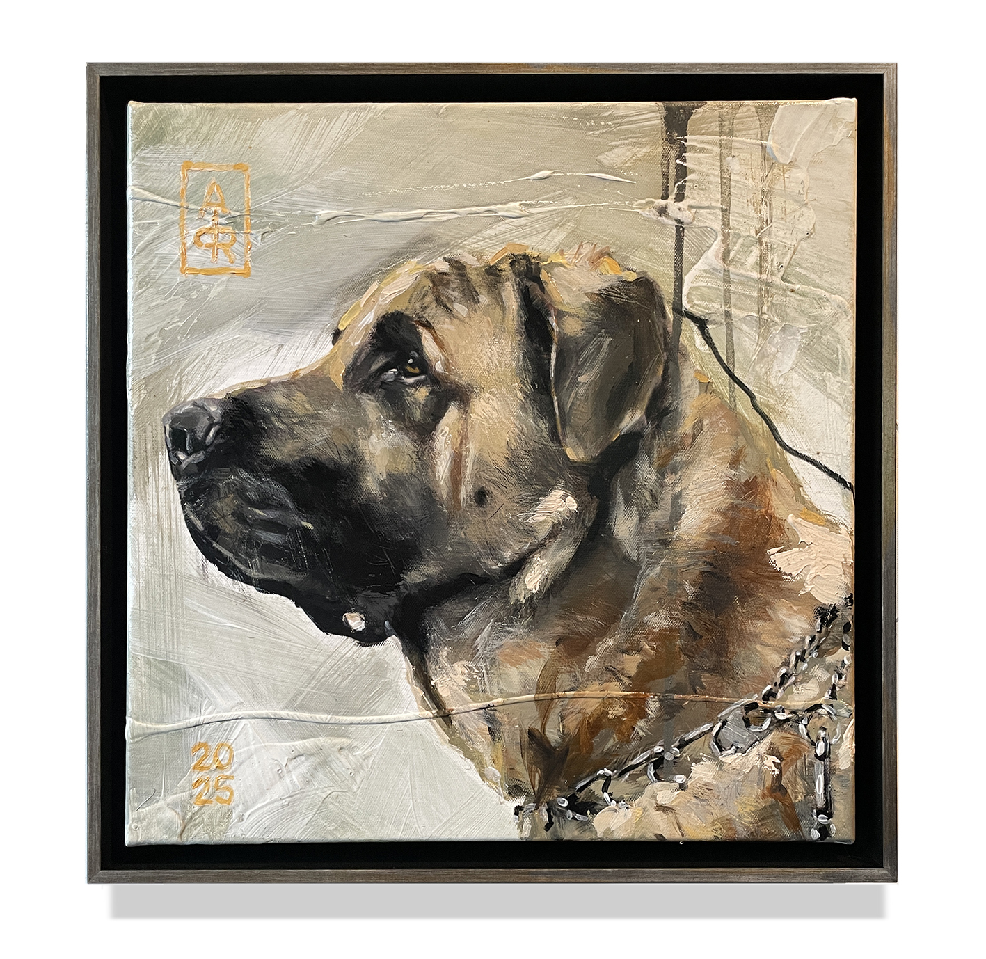 Mooi geschilderde Bull Mastiff
