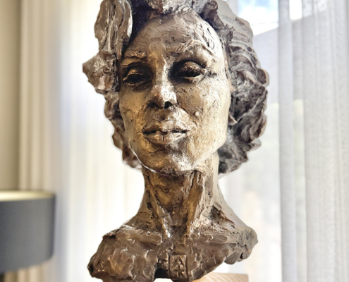 buste in brons van Marilyn Monroe